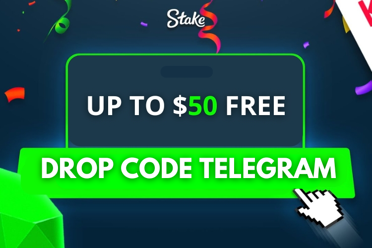 stake bonus drop code Telegram